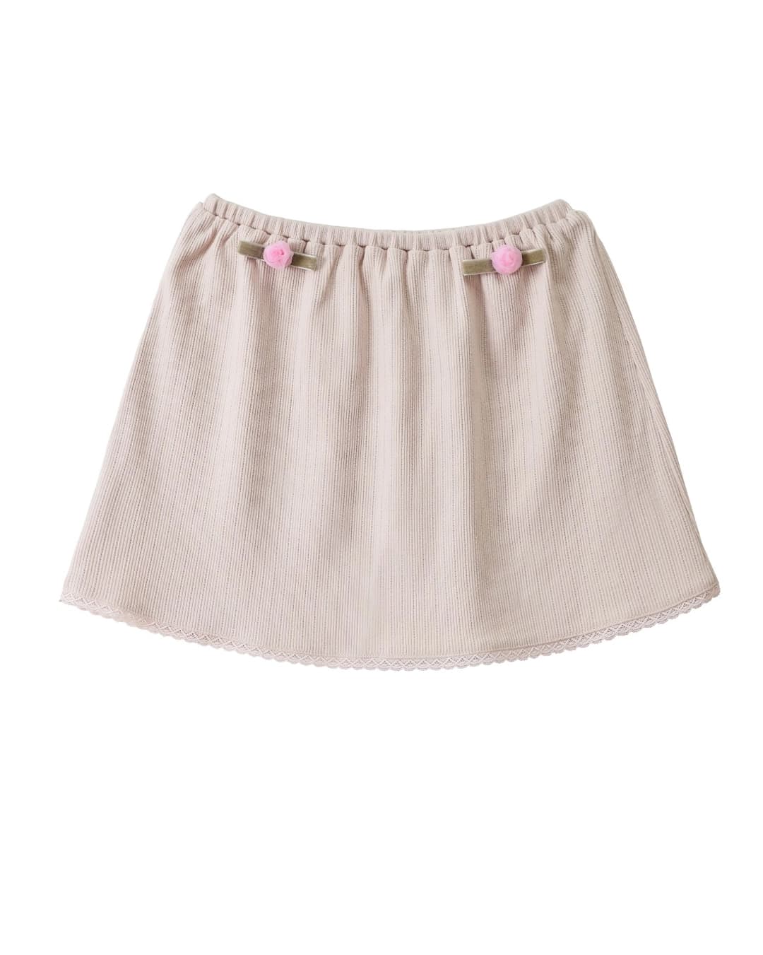 Pure Rose Cotton Skirt (Apricot)