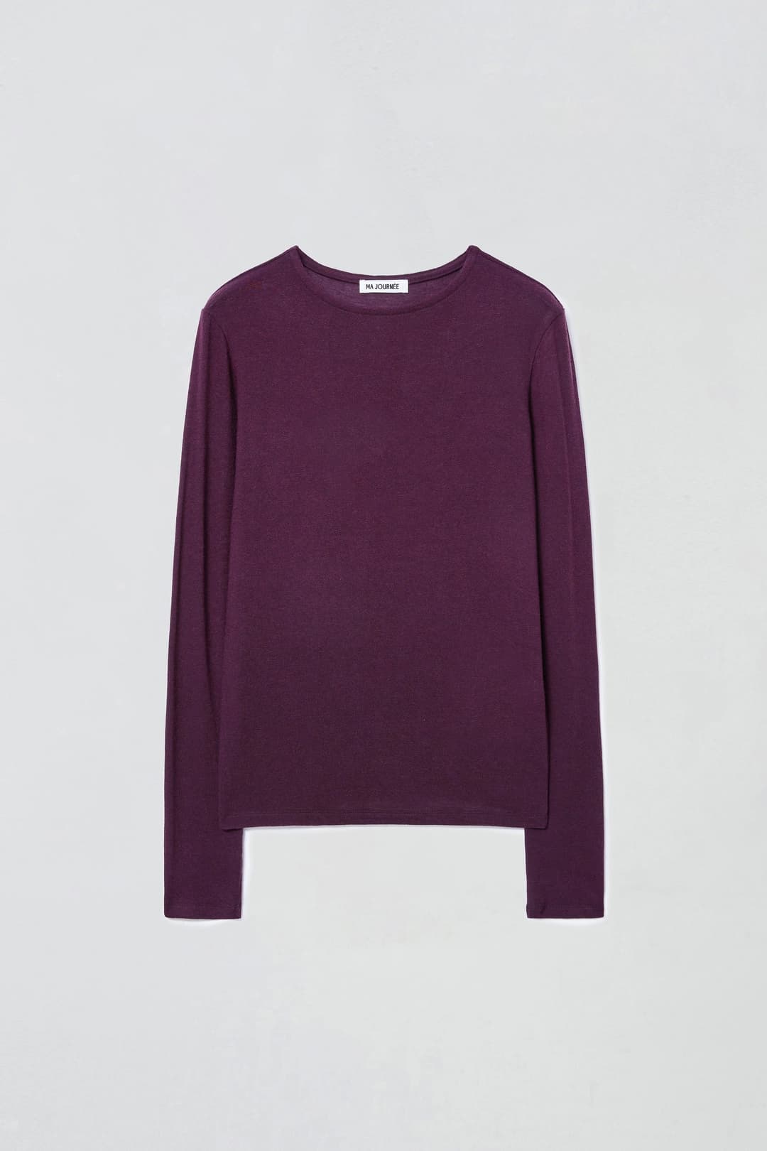 [03.27 순차출고_5차 리오더] SHEER BOAT NECK TOP_PURPLE