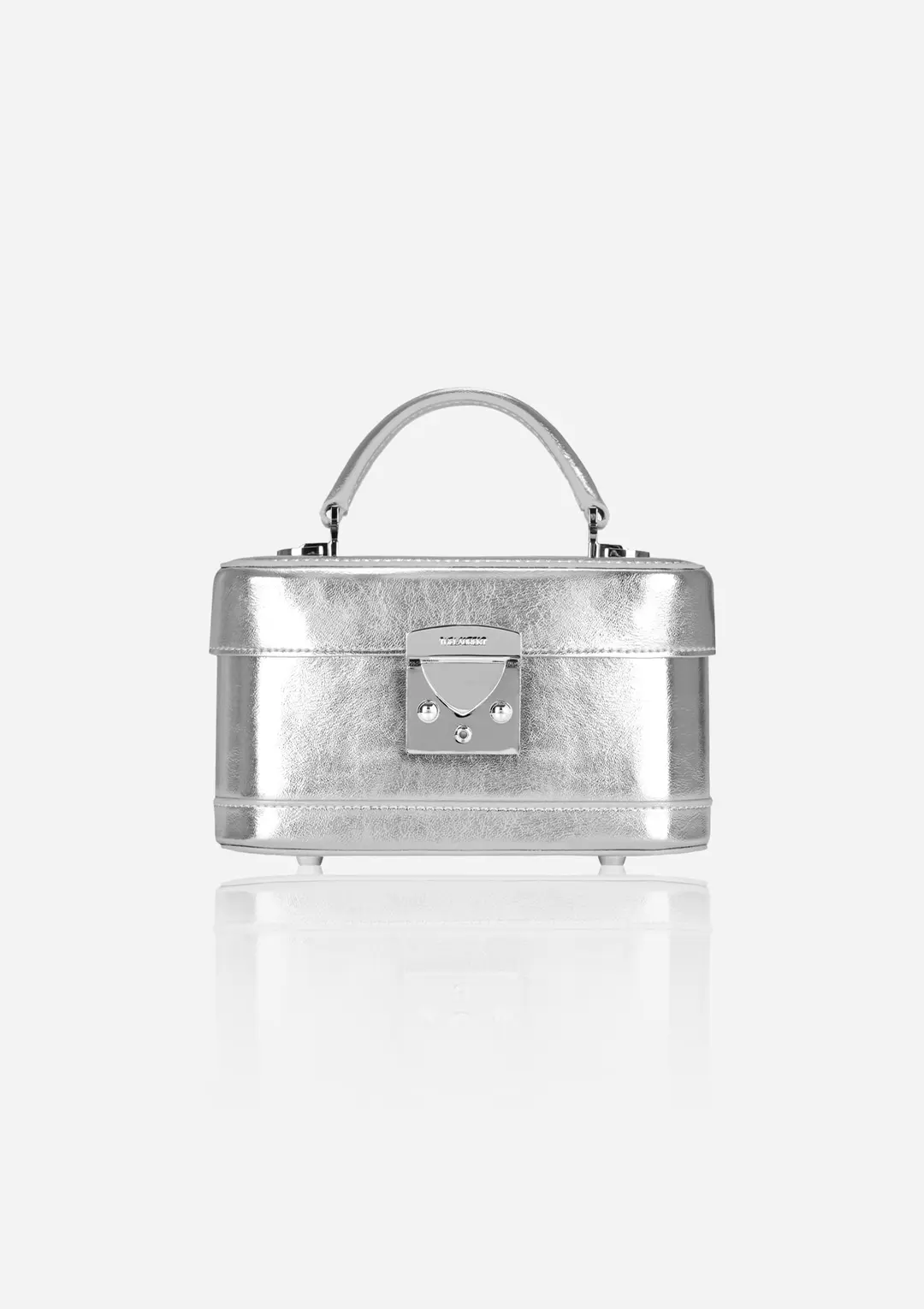 Halfmoon box bag - 실버