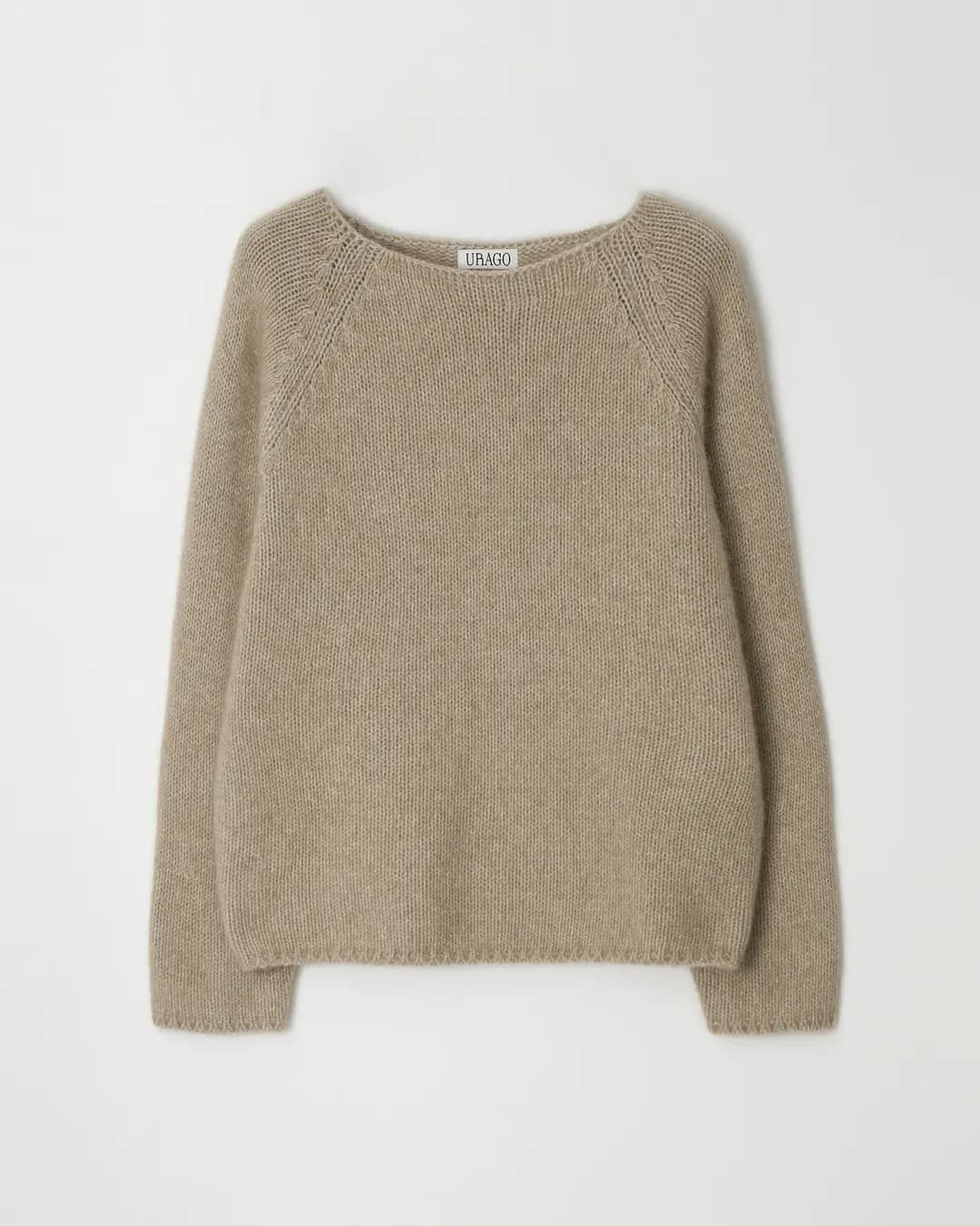 Raccoon boatneck knit_4colors