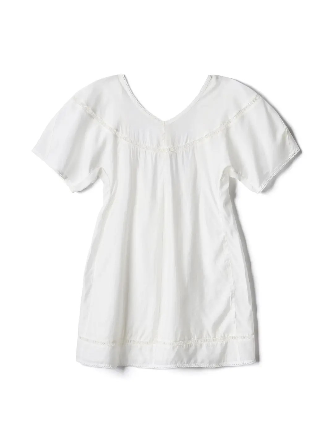 Balloon Sleeve Lace Dress - White