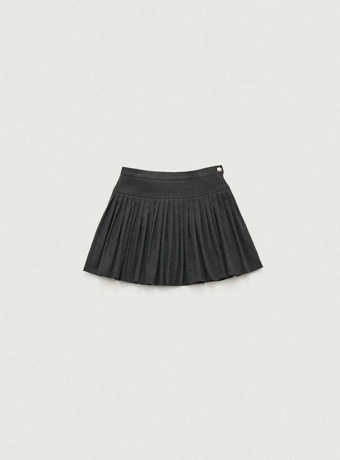 Karelian Pleats Mini Skirt_Charcoal