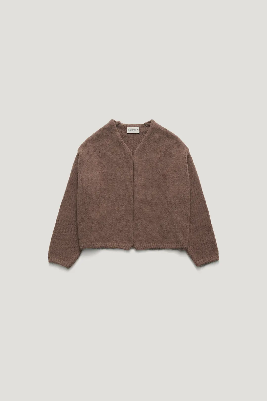 STRAW RECYCLE POLYESTER CARDIGAN _KHAKI BROWN / ₩145,000