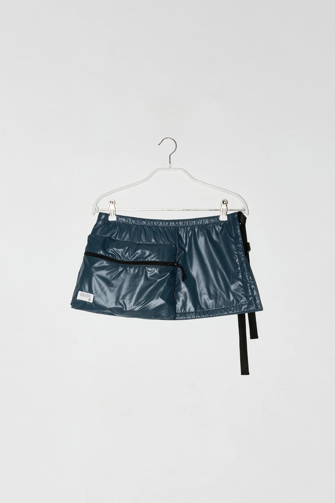 [CORE LINE] PADDED LAYERED MINI SKIRT - THE QUIET BLUE