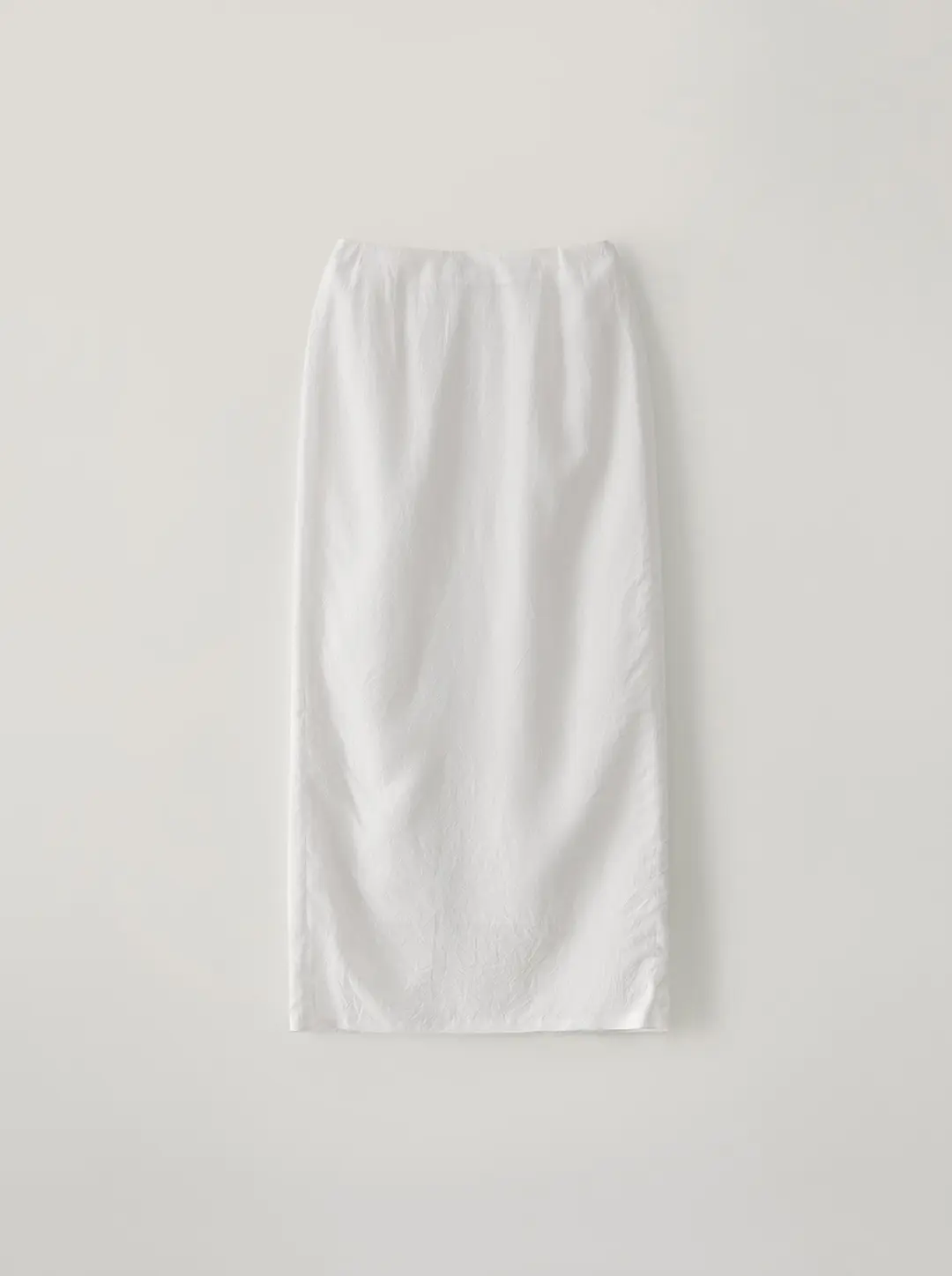 WRINKLE H SKIRT_WHITE