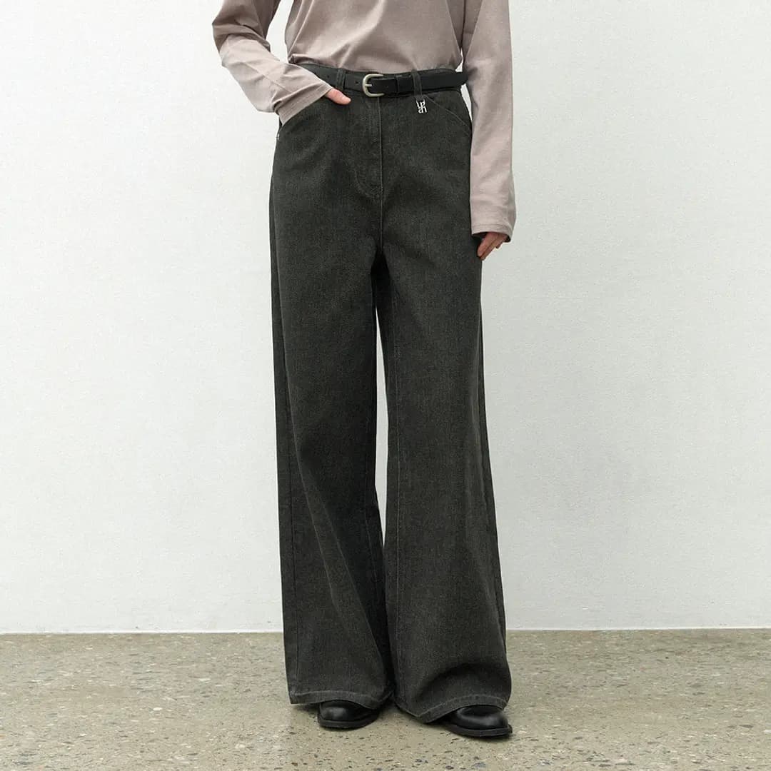 (Z-PT-5628)ESSENTIAL PIGMENT WIDE PANTS