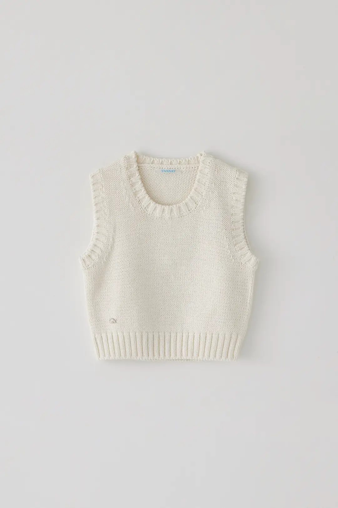 T/T Grain knit vest (white)