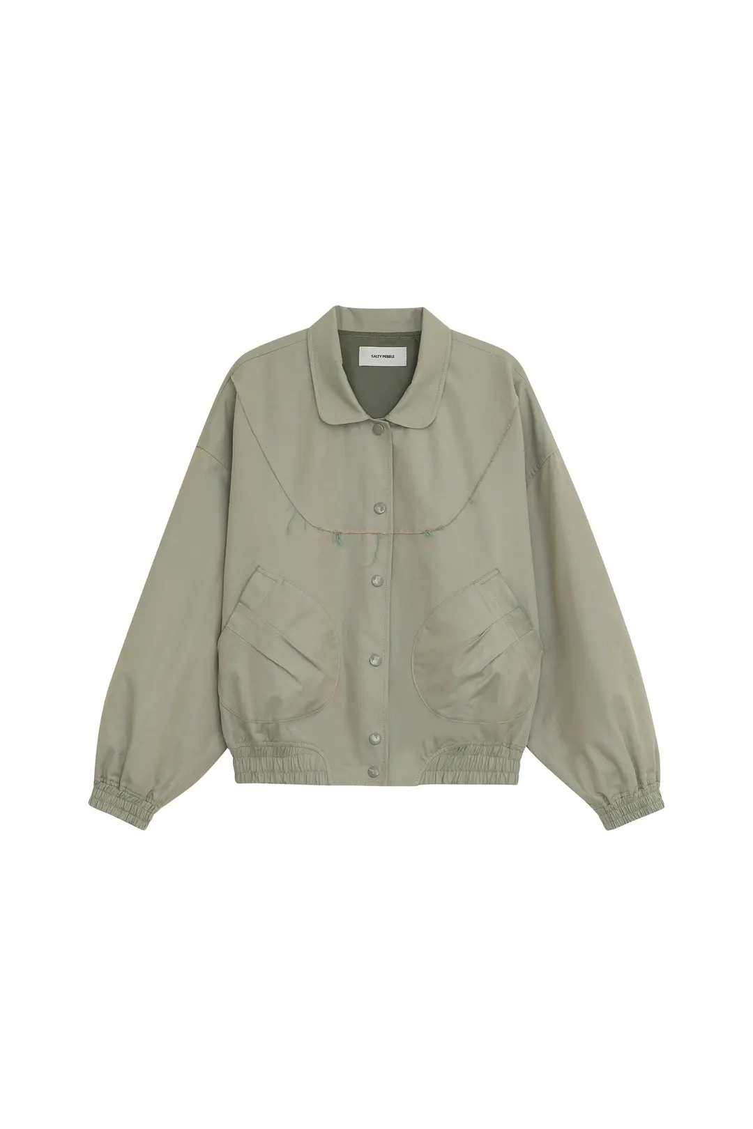 TWO TONE COTTON JUMPER [KHAKI GREY]