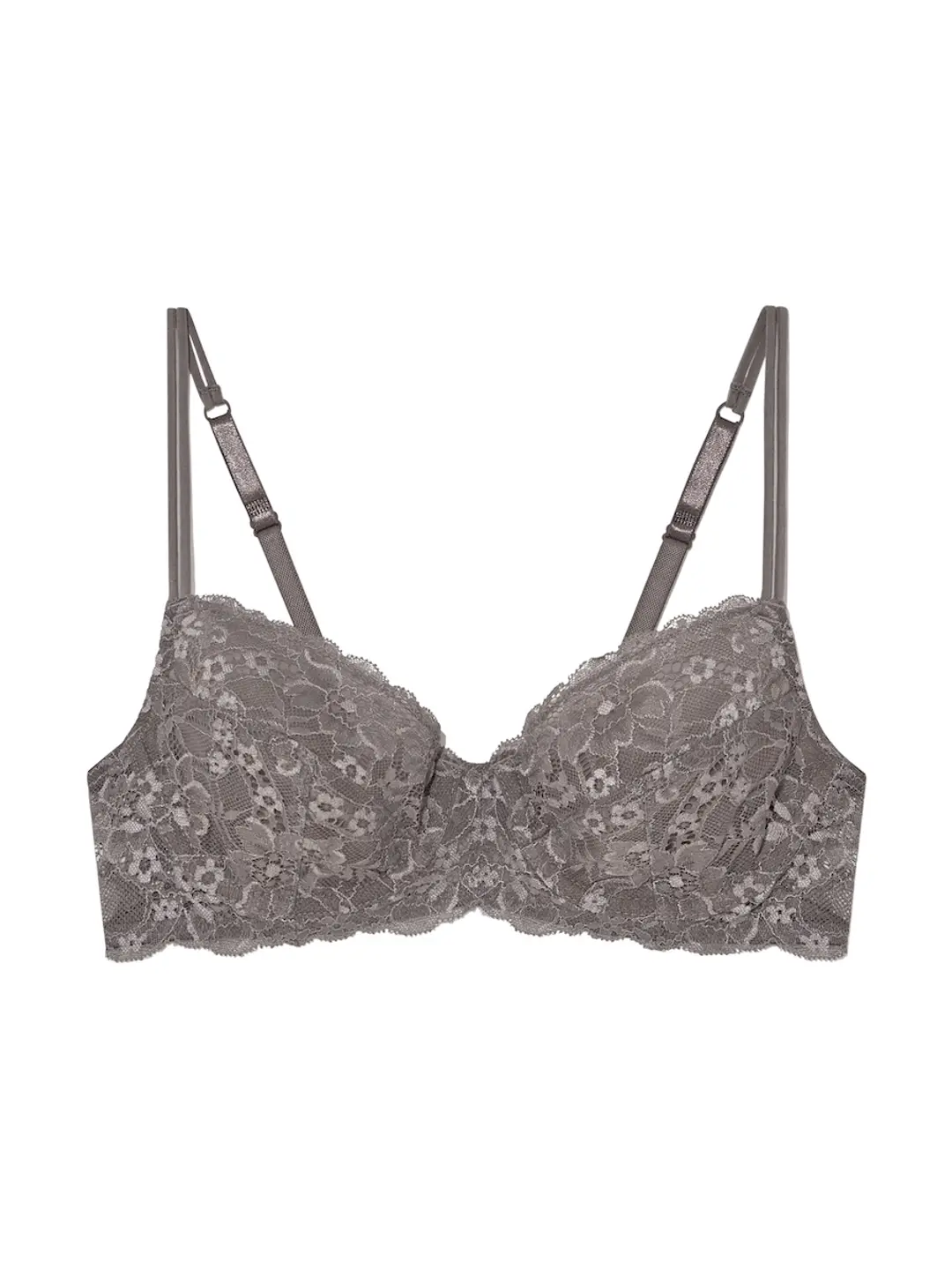 CONTOUR LACE BRA (CHARCOAL)