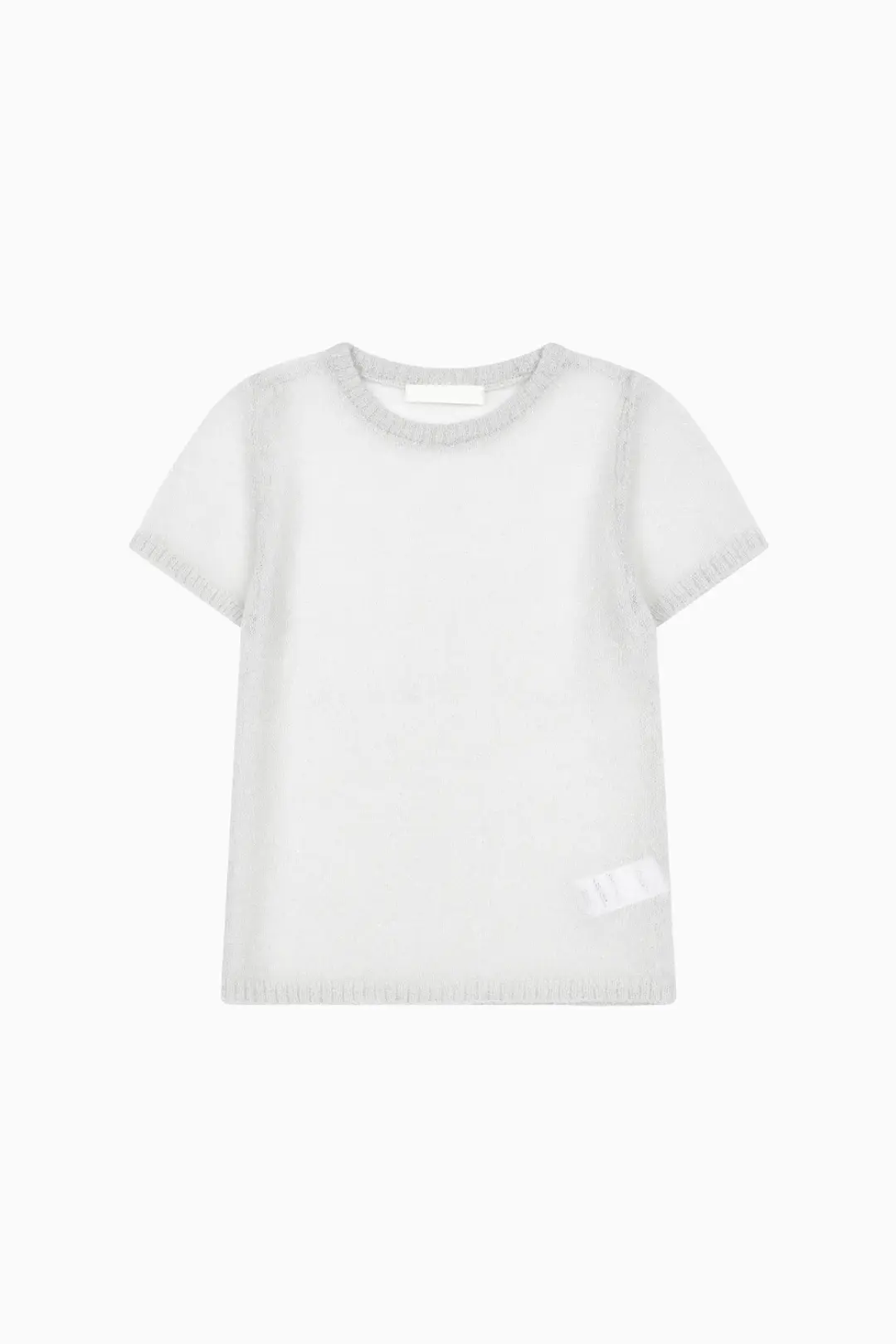 SPANGLE SHEER KNIT, SILVER