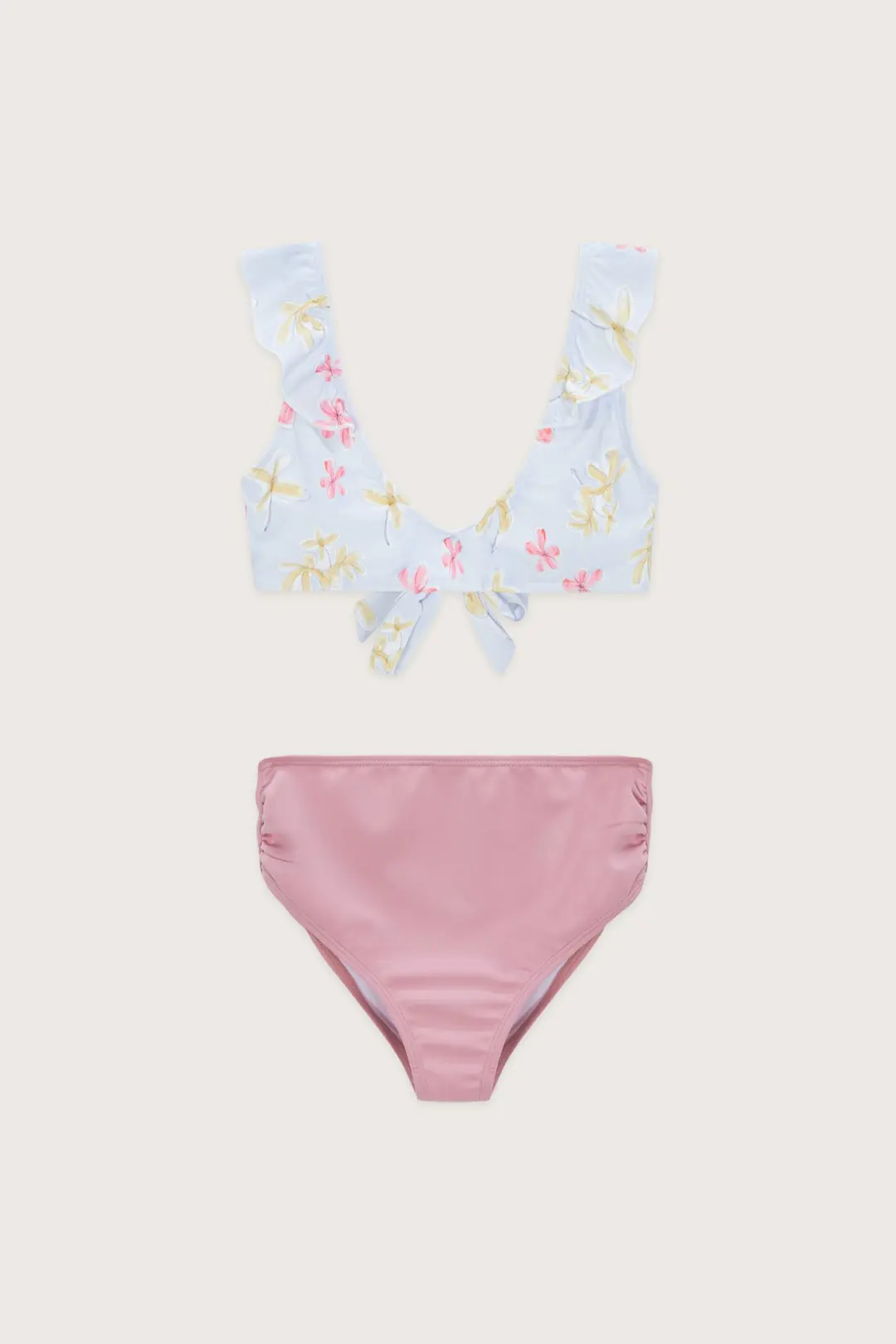 Flower Frill Bikini (Light Blue)