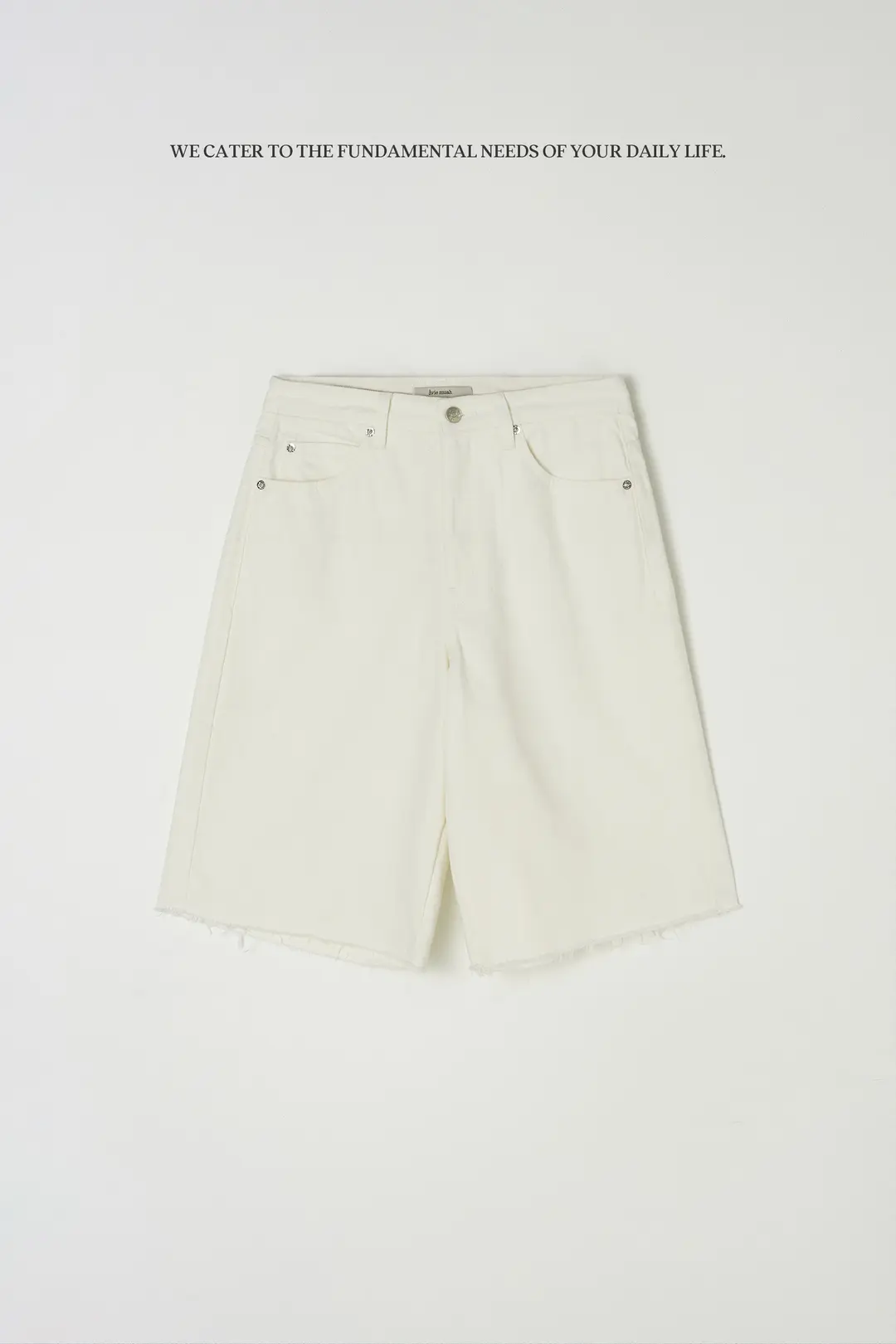 로우 엣지 버뮤다 진 (아이보리)