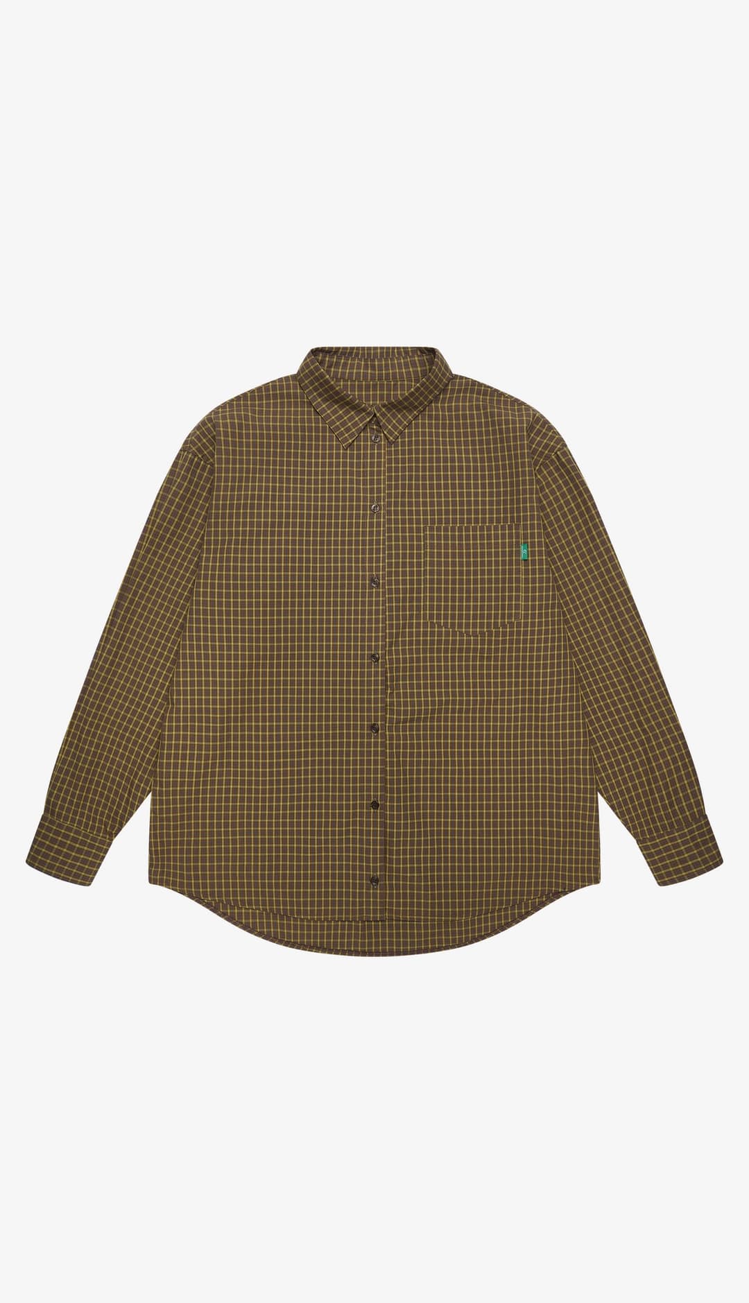 270. Vintage Check Shirt _ Olive