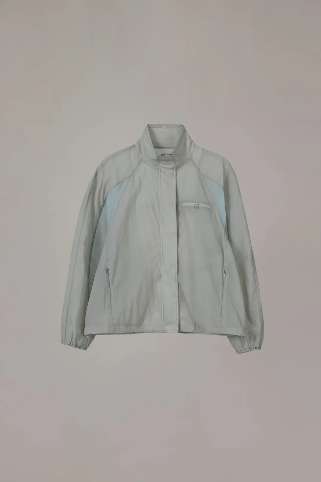 INCISION NYLON BLOUSON JUMPER_LIGHT GREY/BLUE