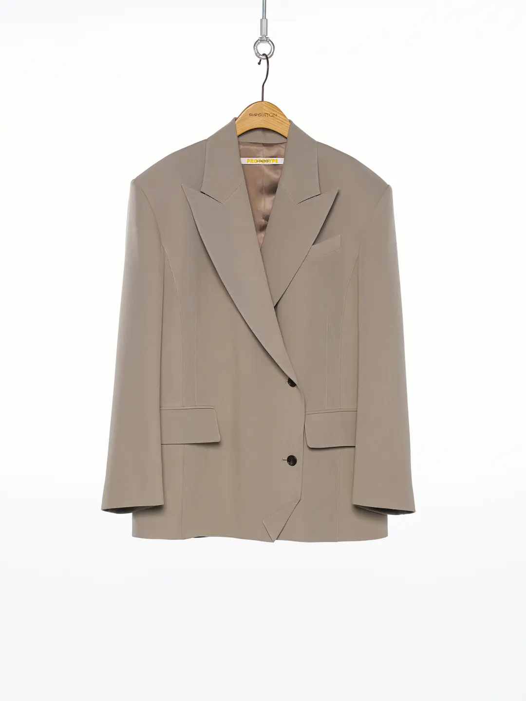 PS25 GRAY BELTED SINGLE JACKET