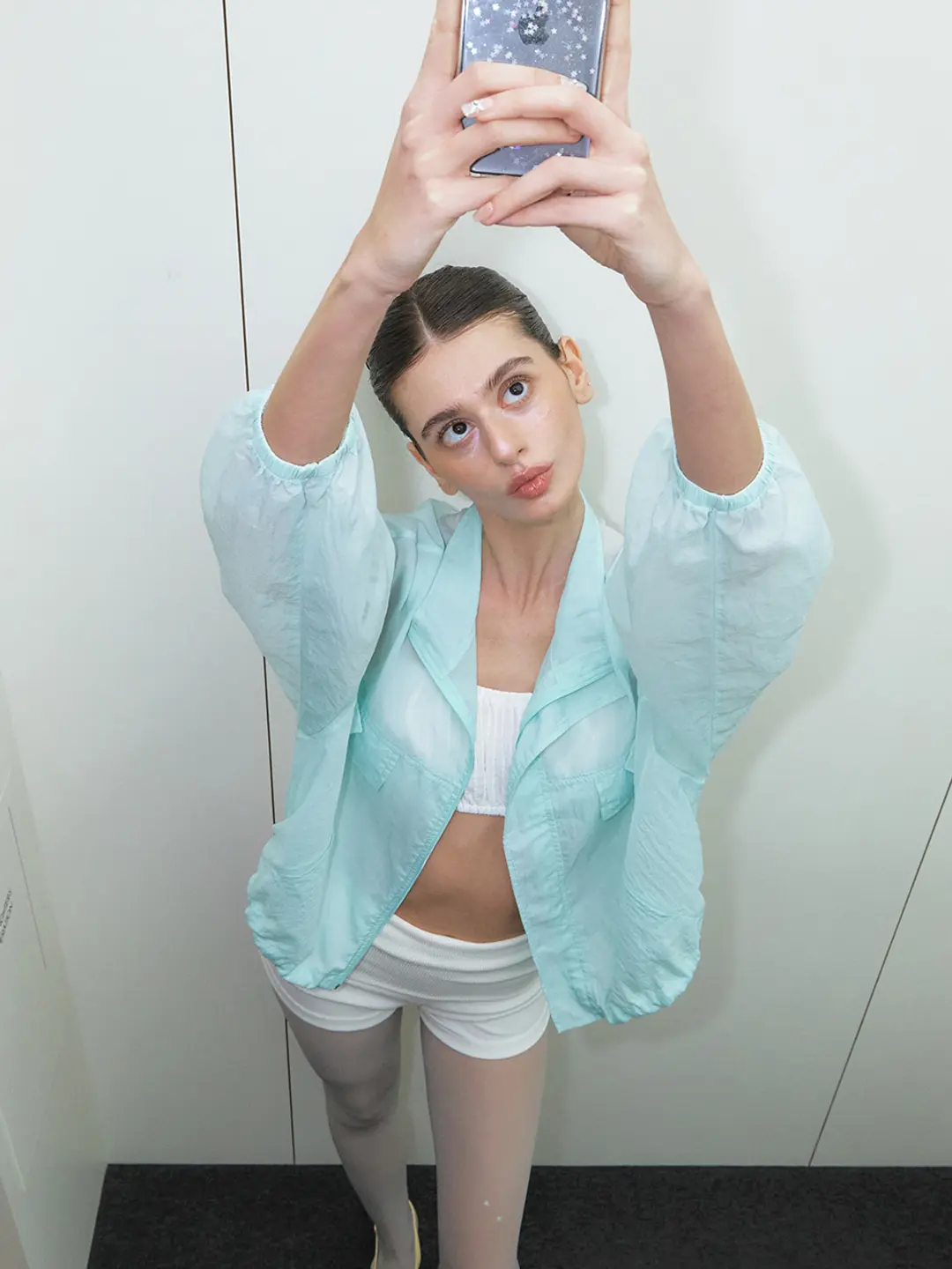 Sheer Wind Jumper, Mint