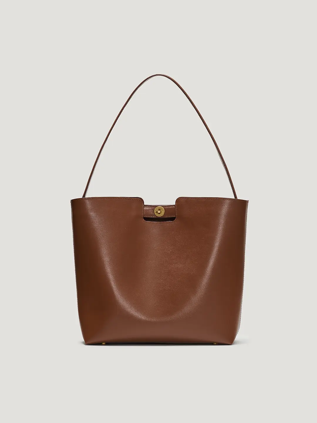 Time shoulder bag Tan brown