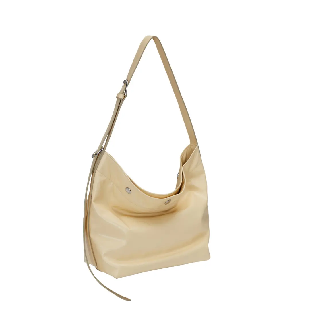 [아울렛] Perfec Button Up Soft Hobo S (퍼펙 버튼 업 소프트 호보 스몰) Milky Yellow