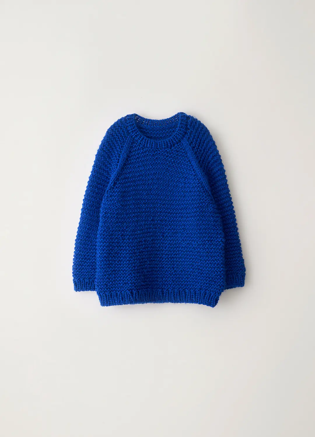 2ND / Brre handmade round sweater (Blue)