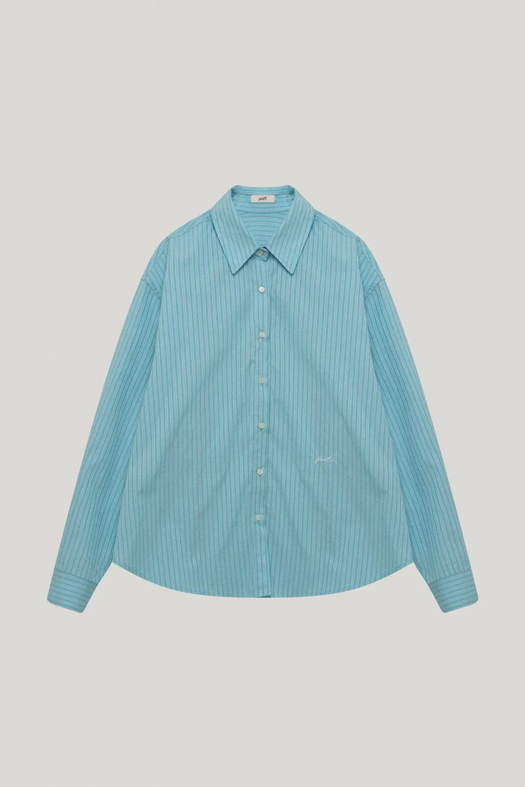 fresh striped cotton shirt_candy blue