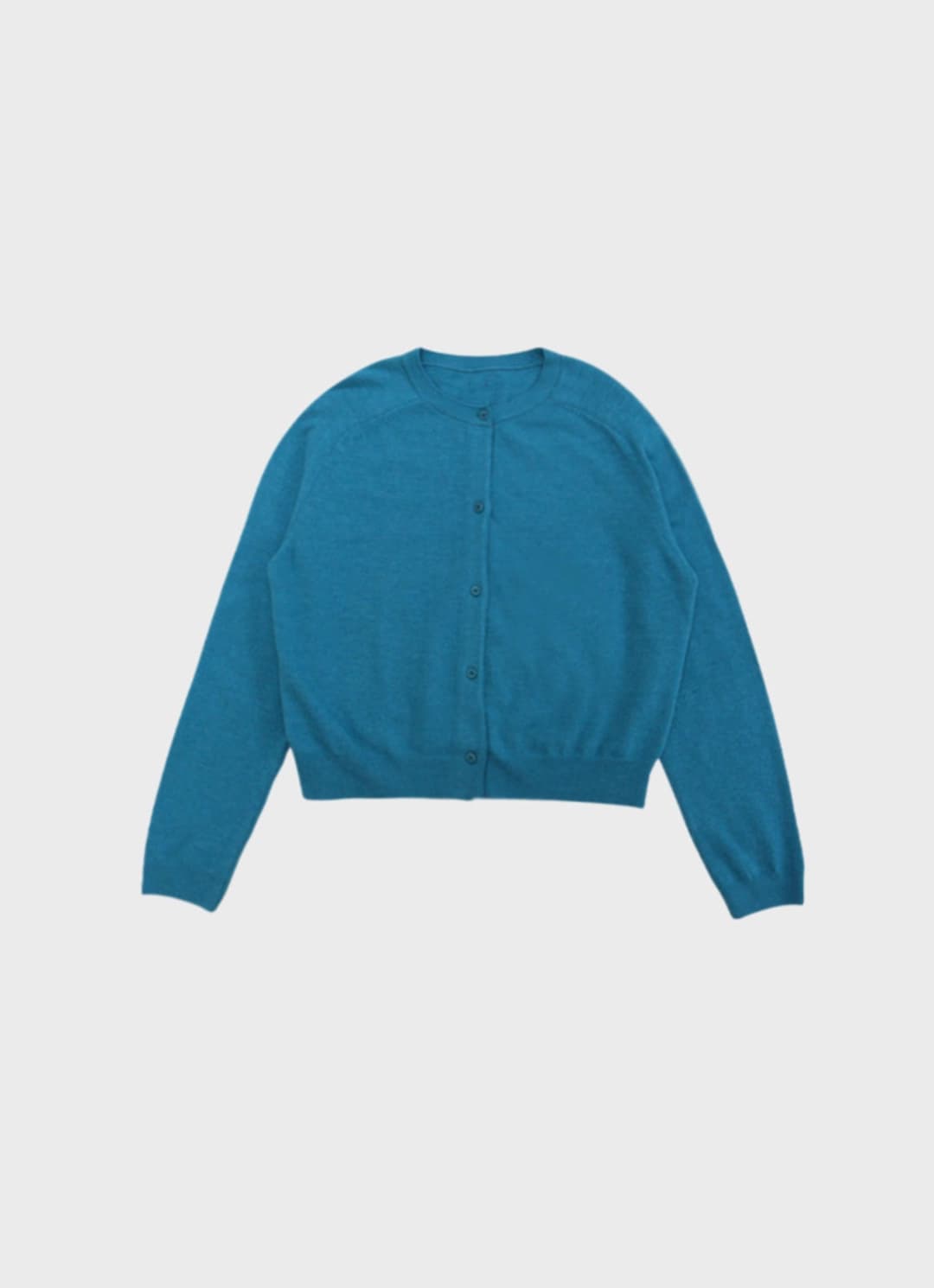 cashmere & wool blend cardigan in blue