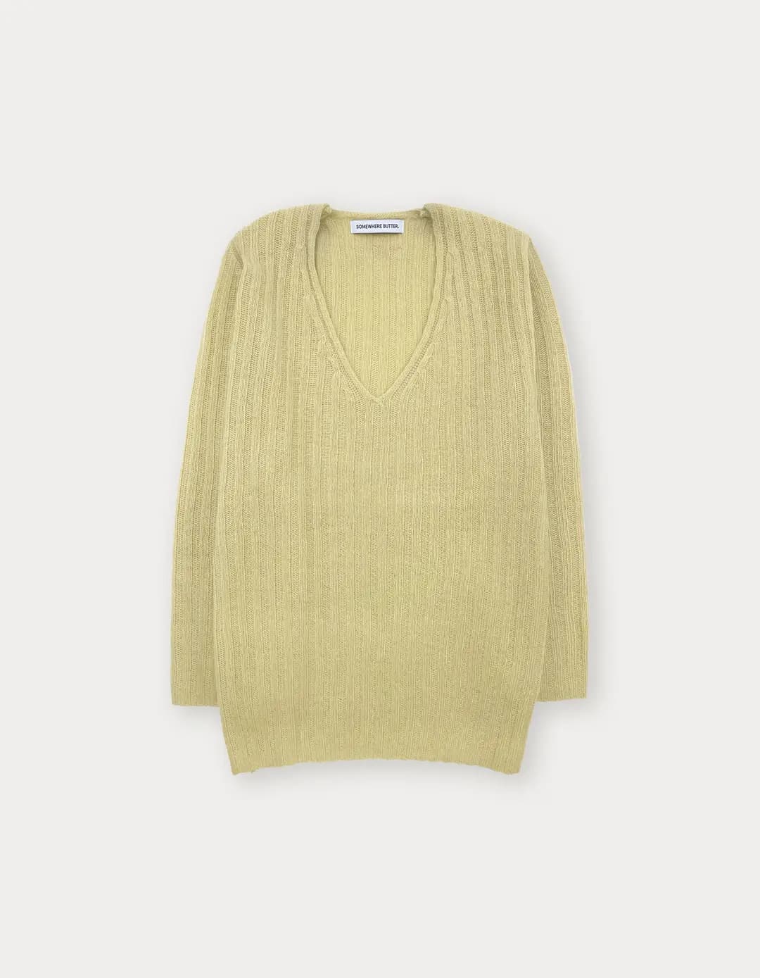 Veggie V-Neck Knit - Butter