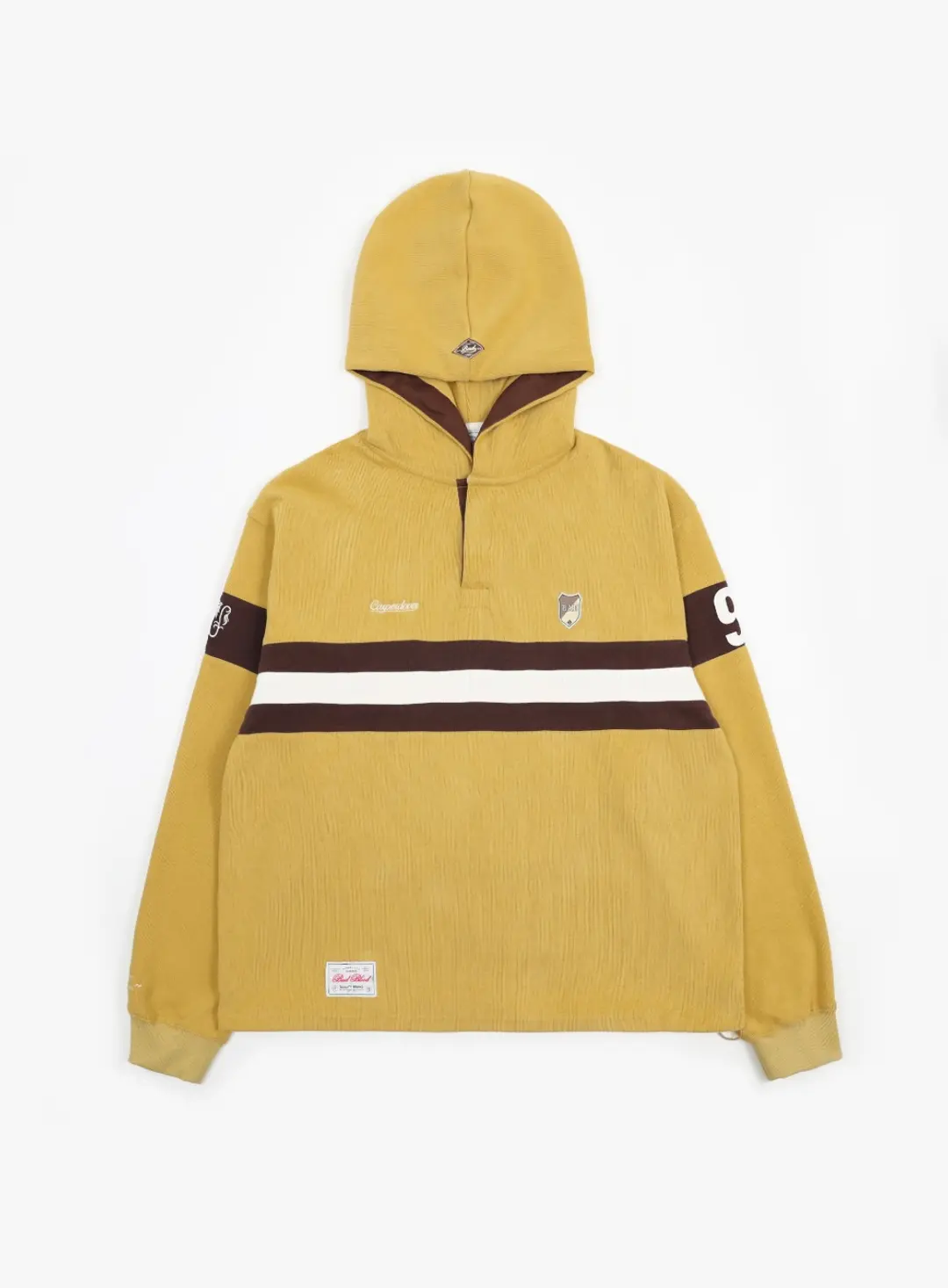 [w-hde24-069] 배드블러드 스포츠 럭비 후드 - 머스타드