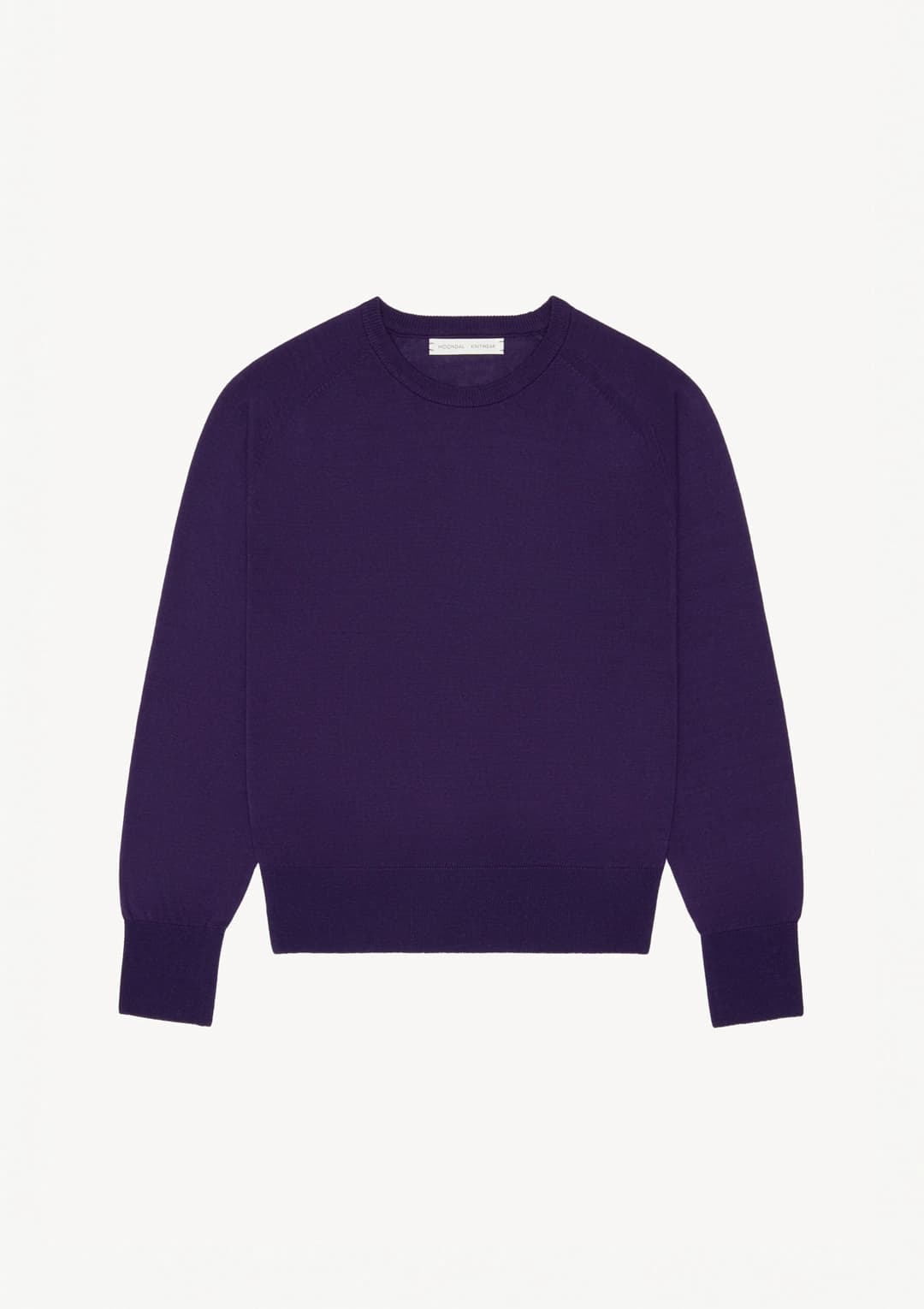 Light R-Neck Knit in Purple