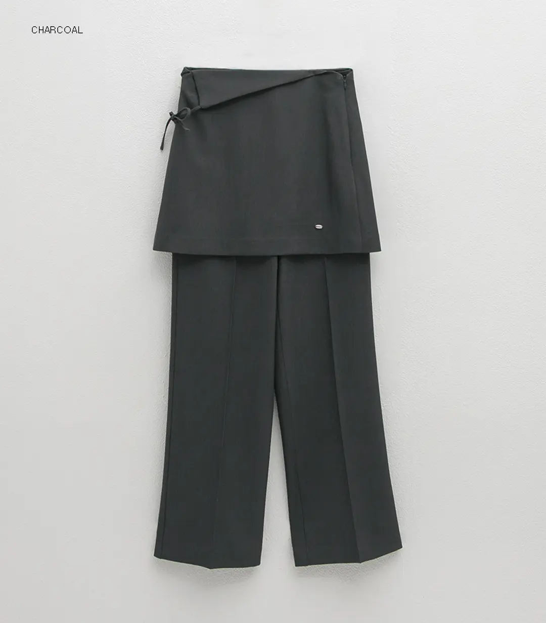 (PT-5617)LAYERED SKIRT PANTS SET 