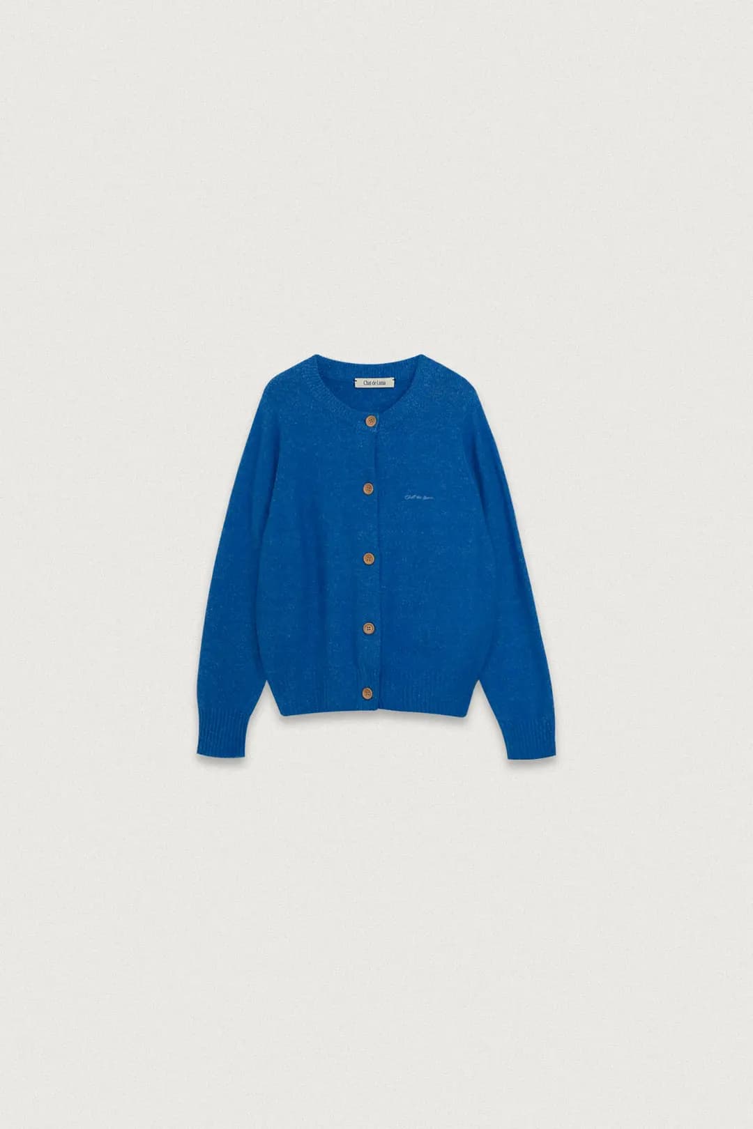 SOFT WOOL KNIT CARDIGAN [BLUE]