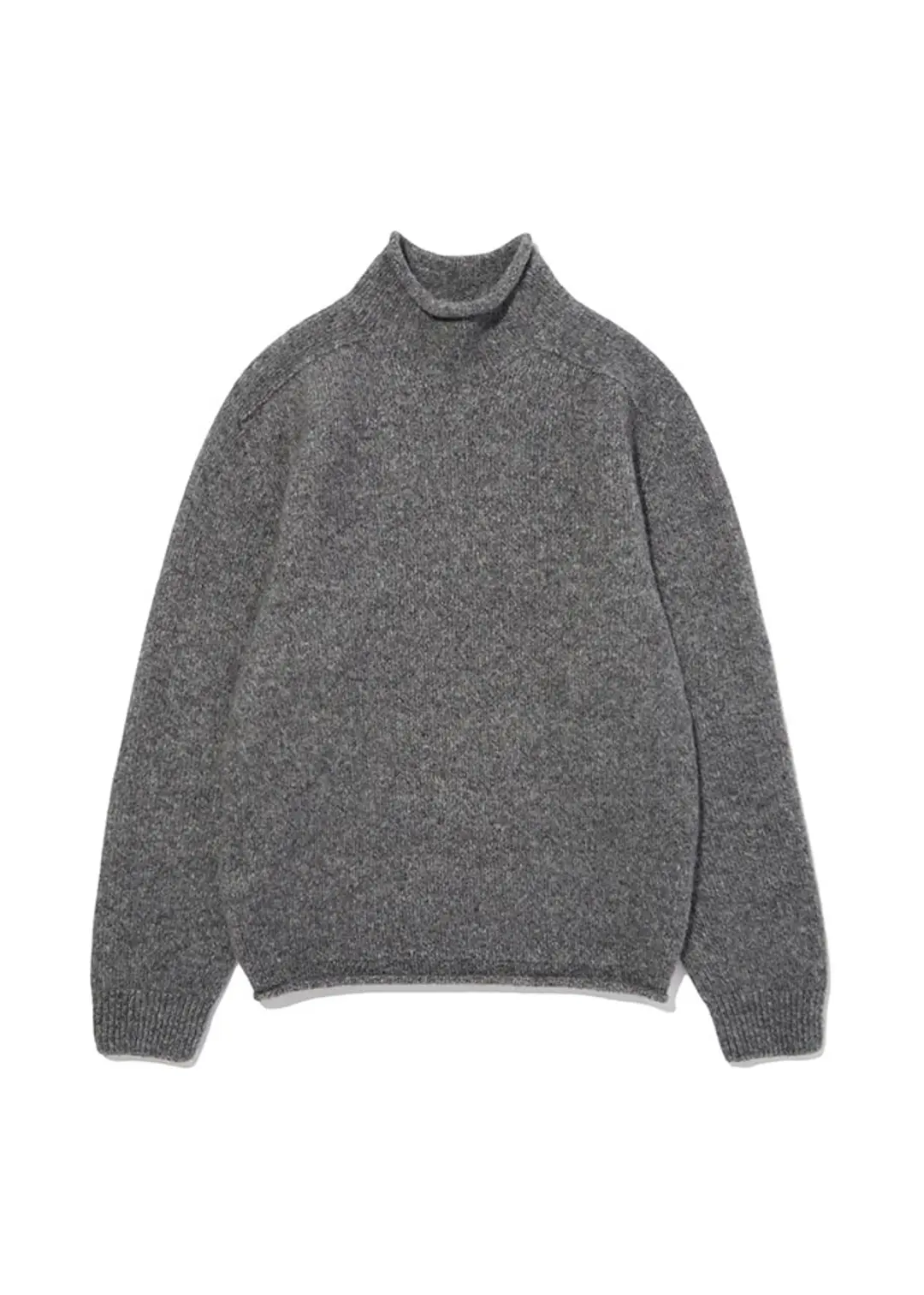 SOFT CAMEL MOCKNECK KNIT [GRAY, CAMEL]