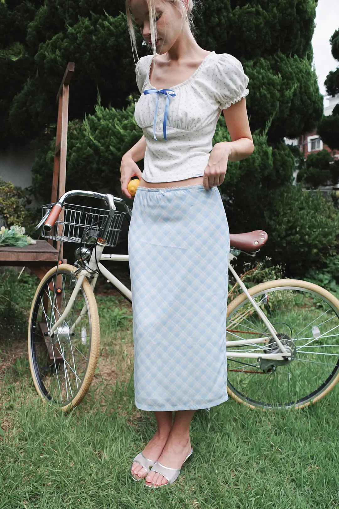 CHECK LONG SK (SKYBLUE)