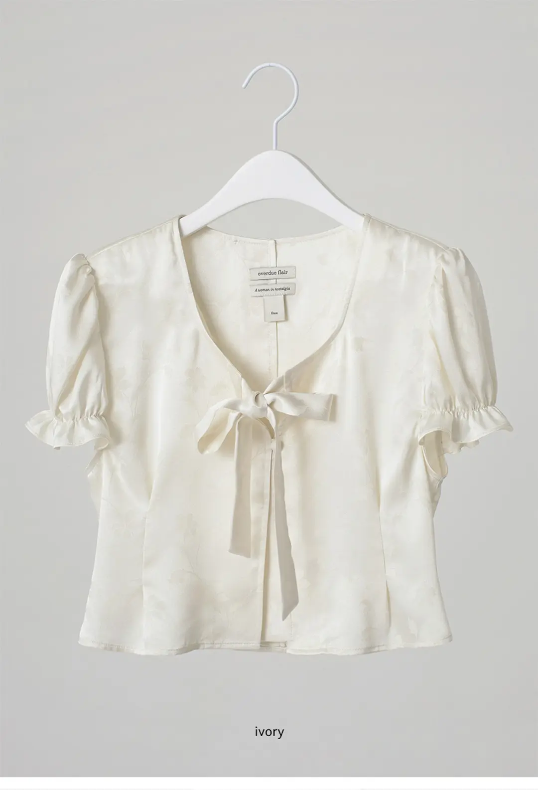 JACQUARD CROP BLOUSE