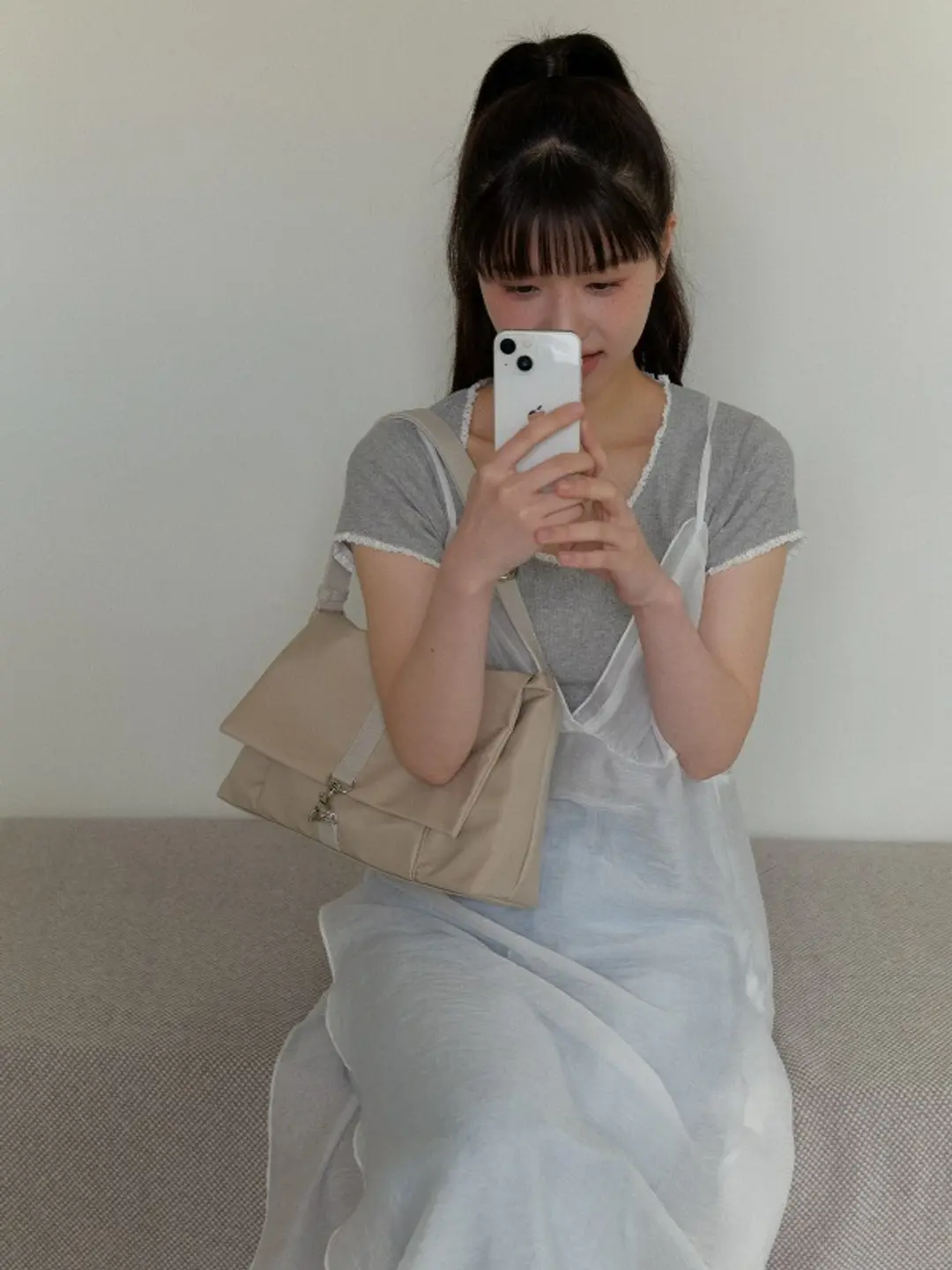 클로이 나일론백 Chloe Nylon Bag_Beige