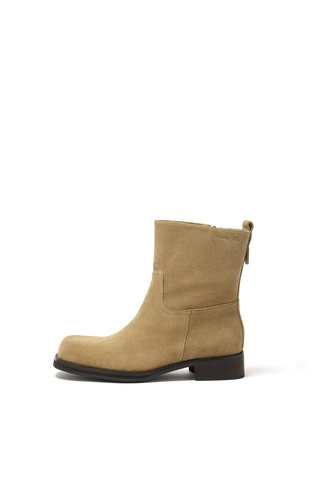 MATIN SQUARE SUEDE ANKLE BOOTS FOR MEN IN KHAKI