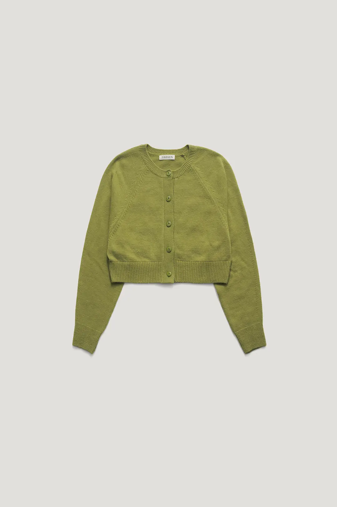 GARDEN WOOL CROP CARDIGAN_WHITE GRAPE / ₩145,000