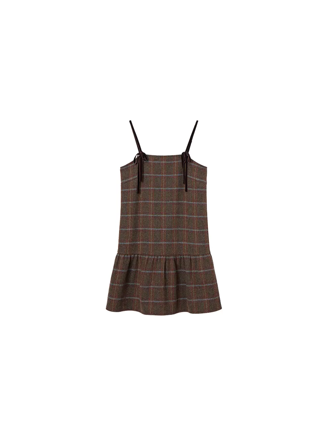 Check Ribbon Bustier Dress VC2499OP905M