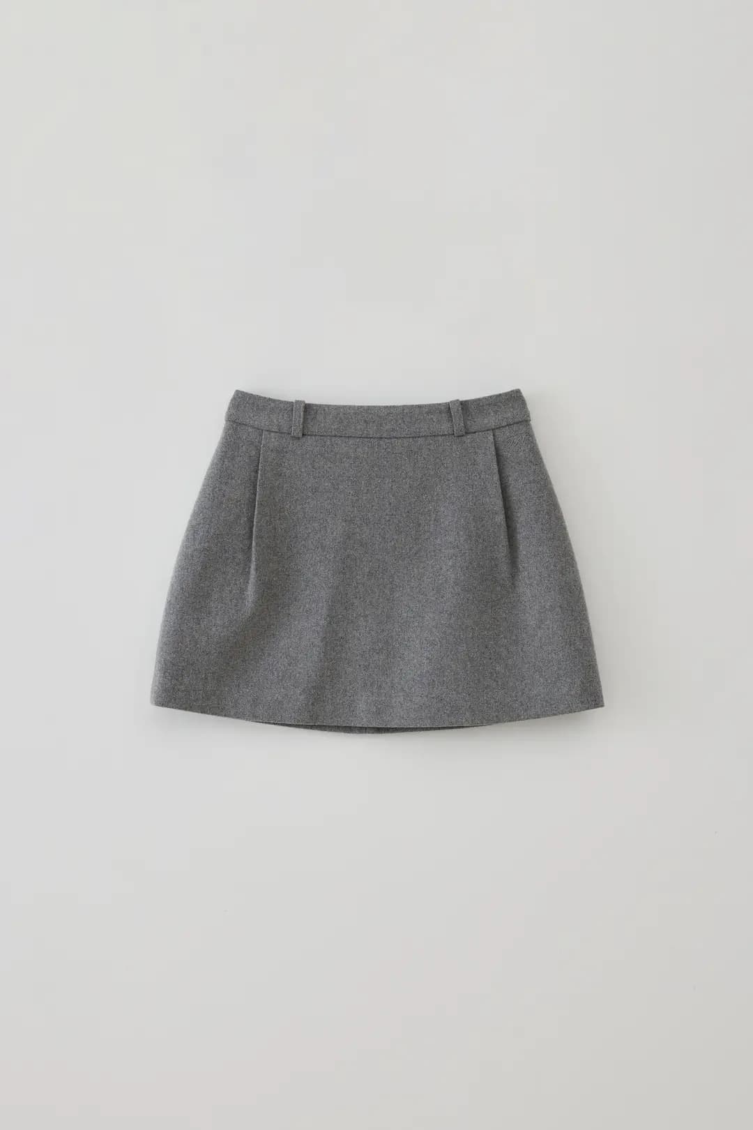 T/T Standard pintuck mini skirt (gray)