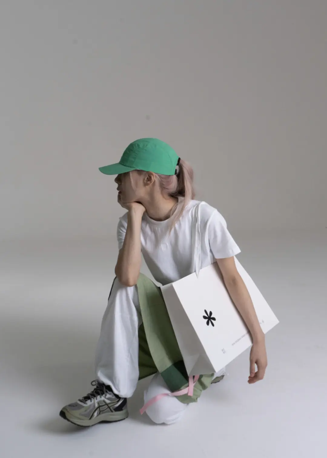 WH DRAWING CAP GREEN