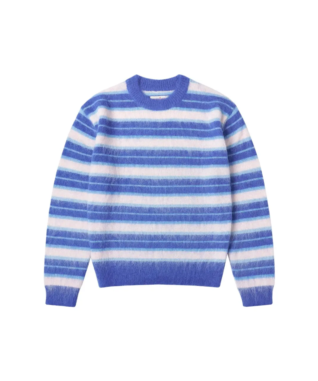 KN4255 헤어리 스트라이프 니트_Blue