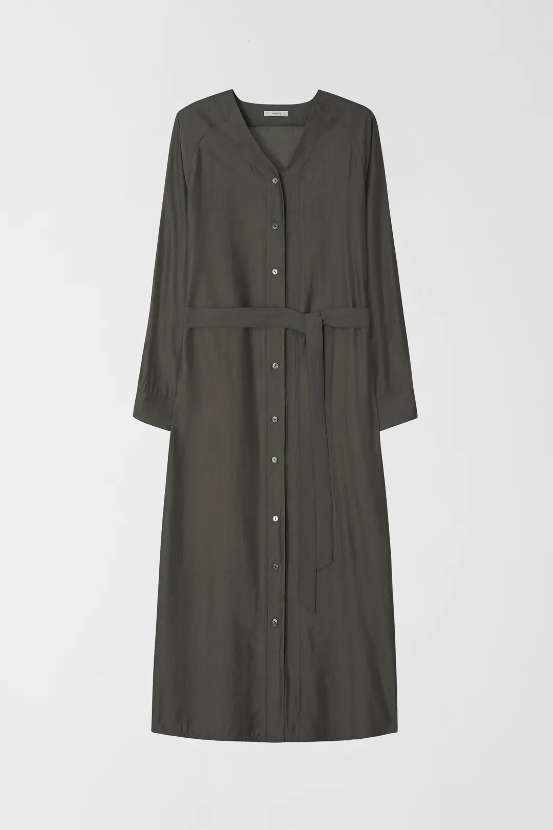 RAYON BELTED SHIRTS OPS_CHARCOAL_OE1C2MOP12CHL