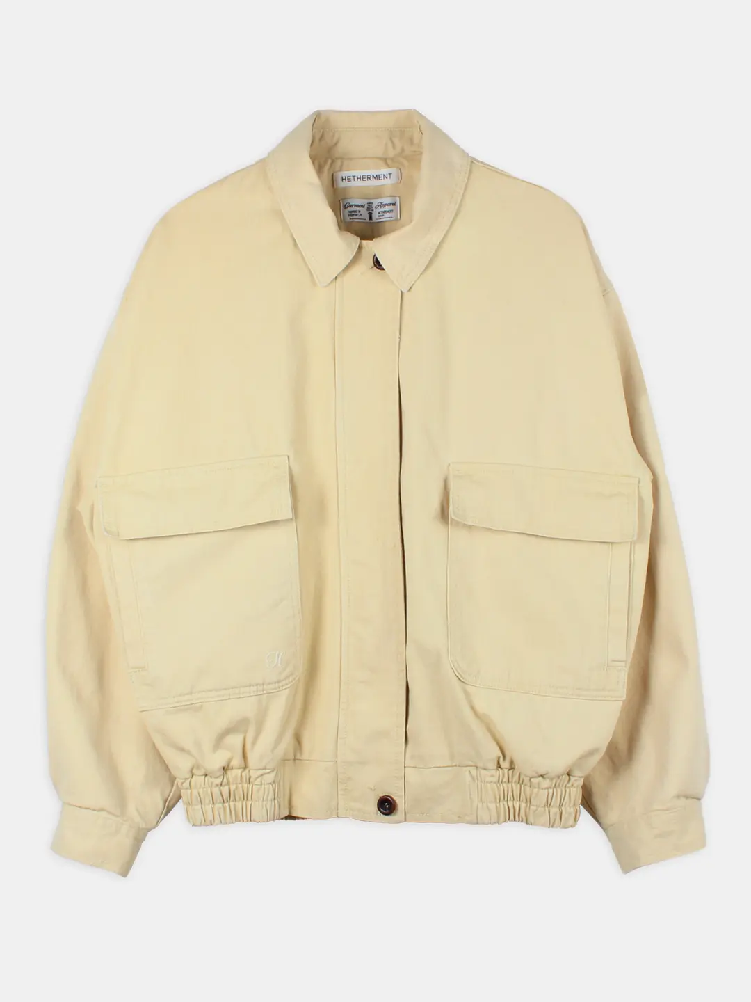 90s garment washing jumper (butter)