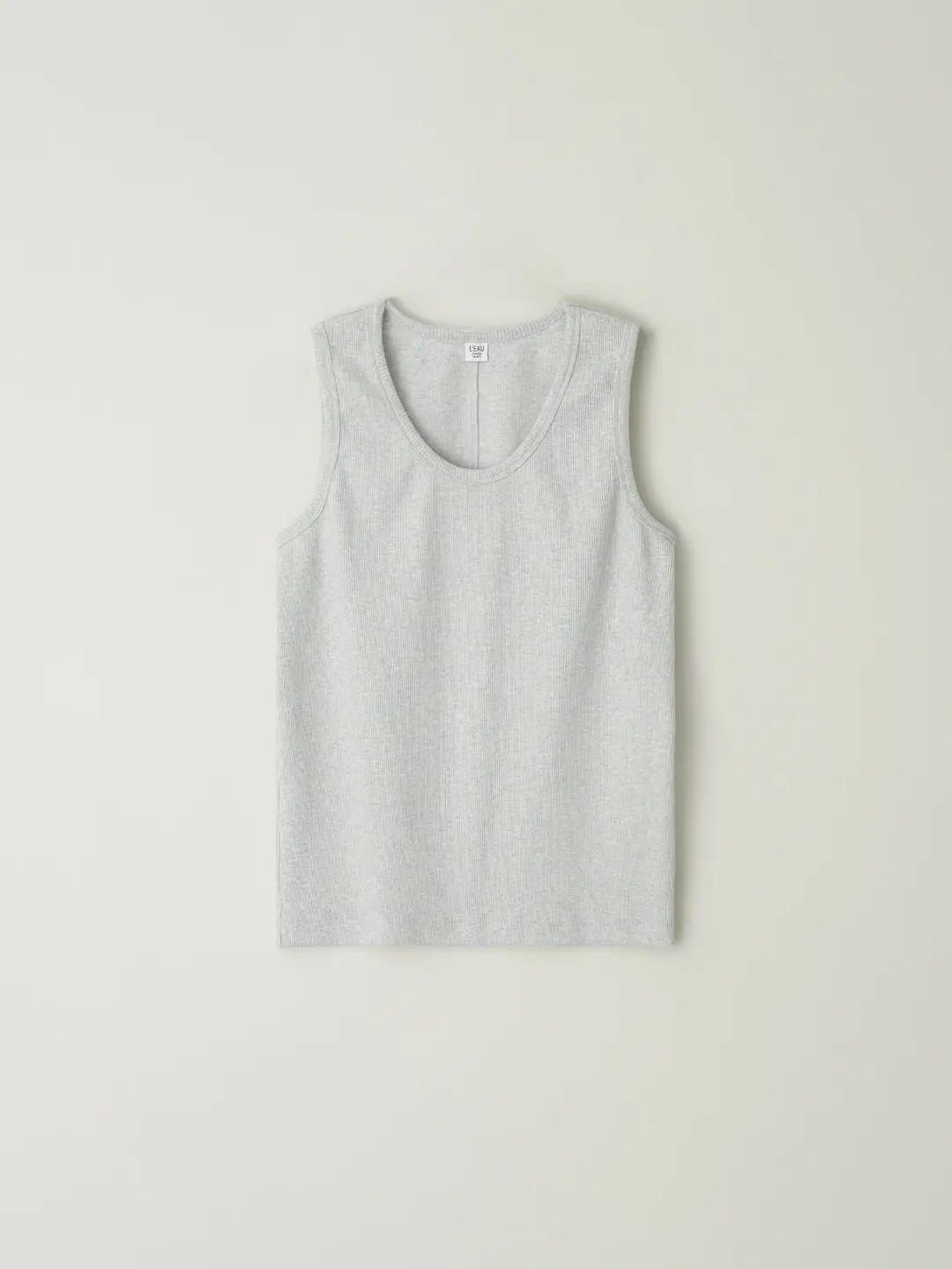 Matt sleeveless_melange grey