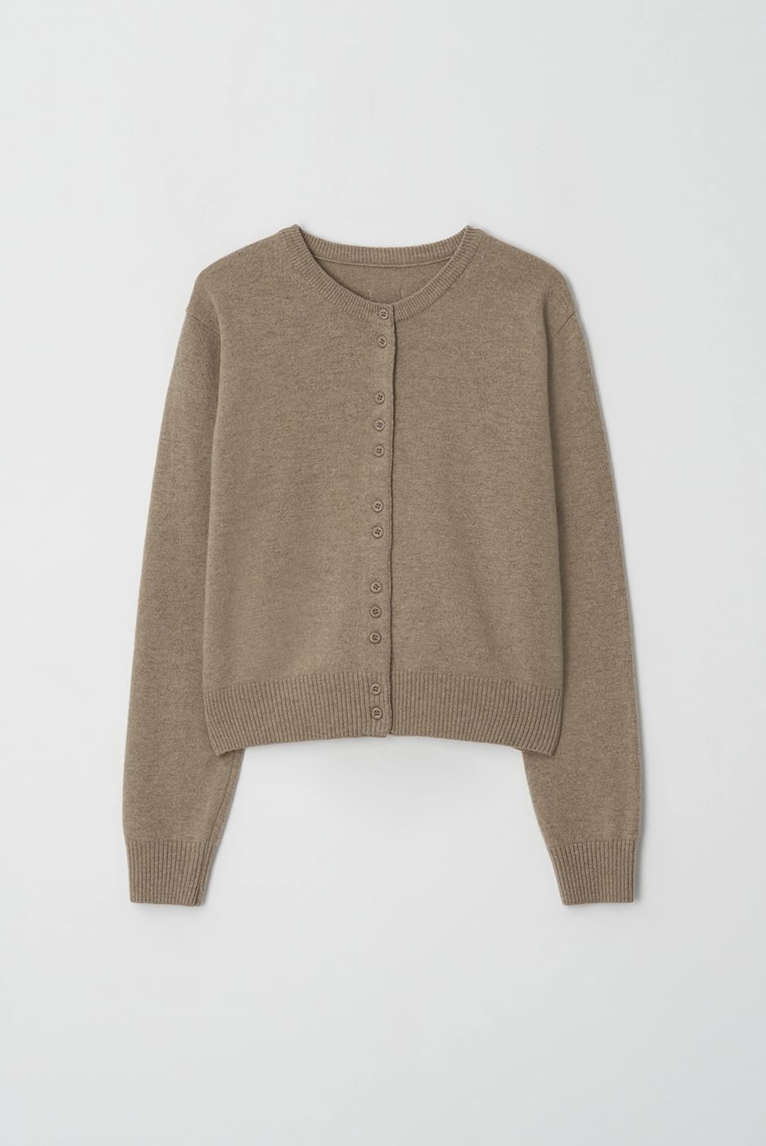 fine wool cardigan - sand