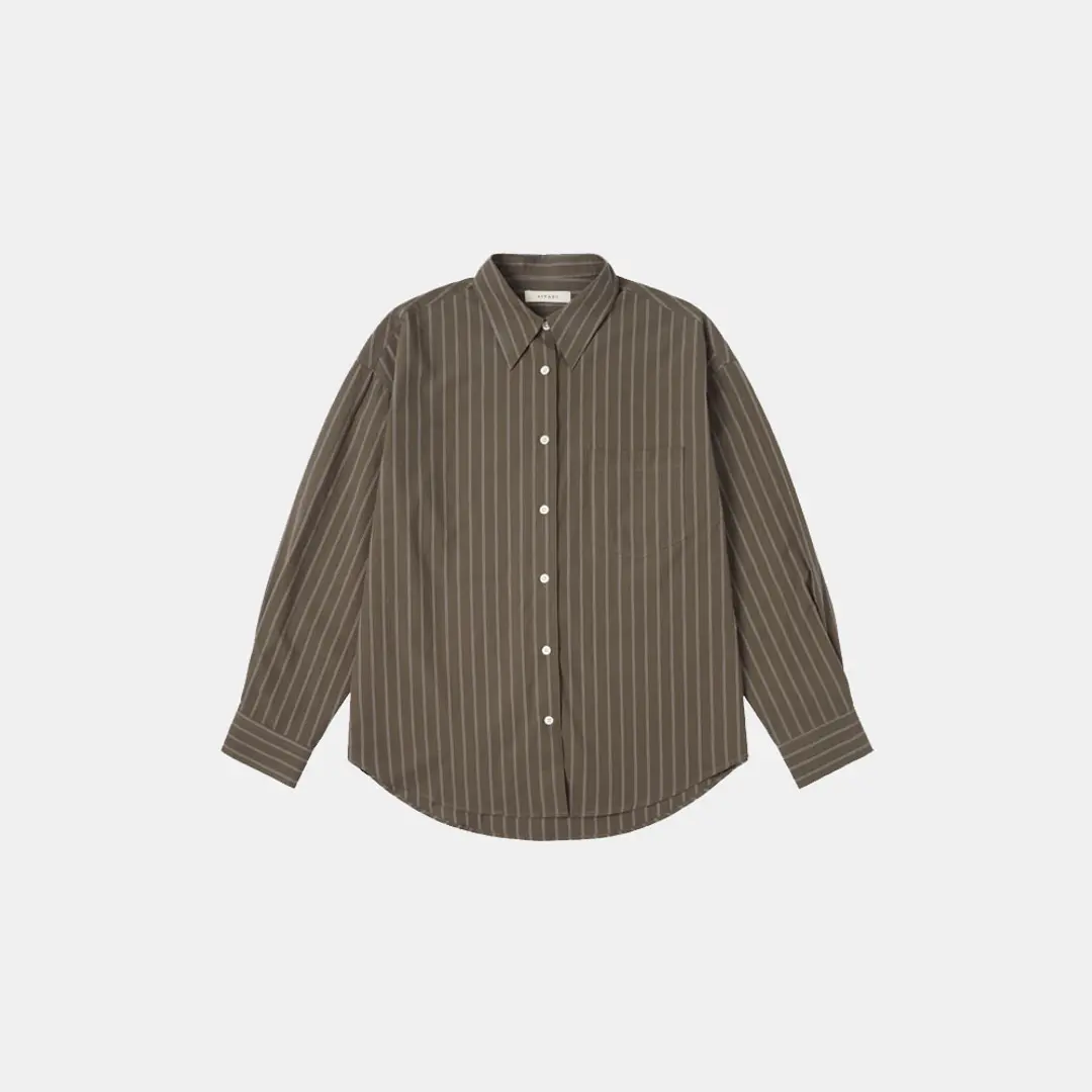 SITP5188 모던 시어서커 ST 셔츠_Brown