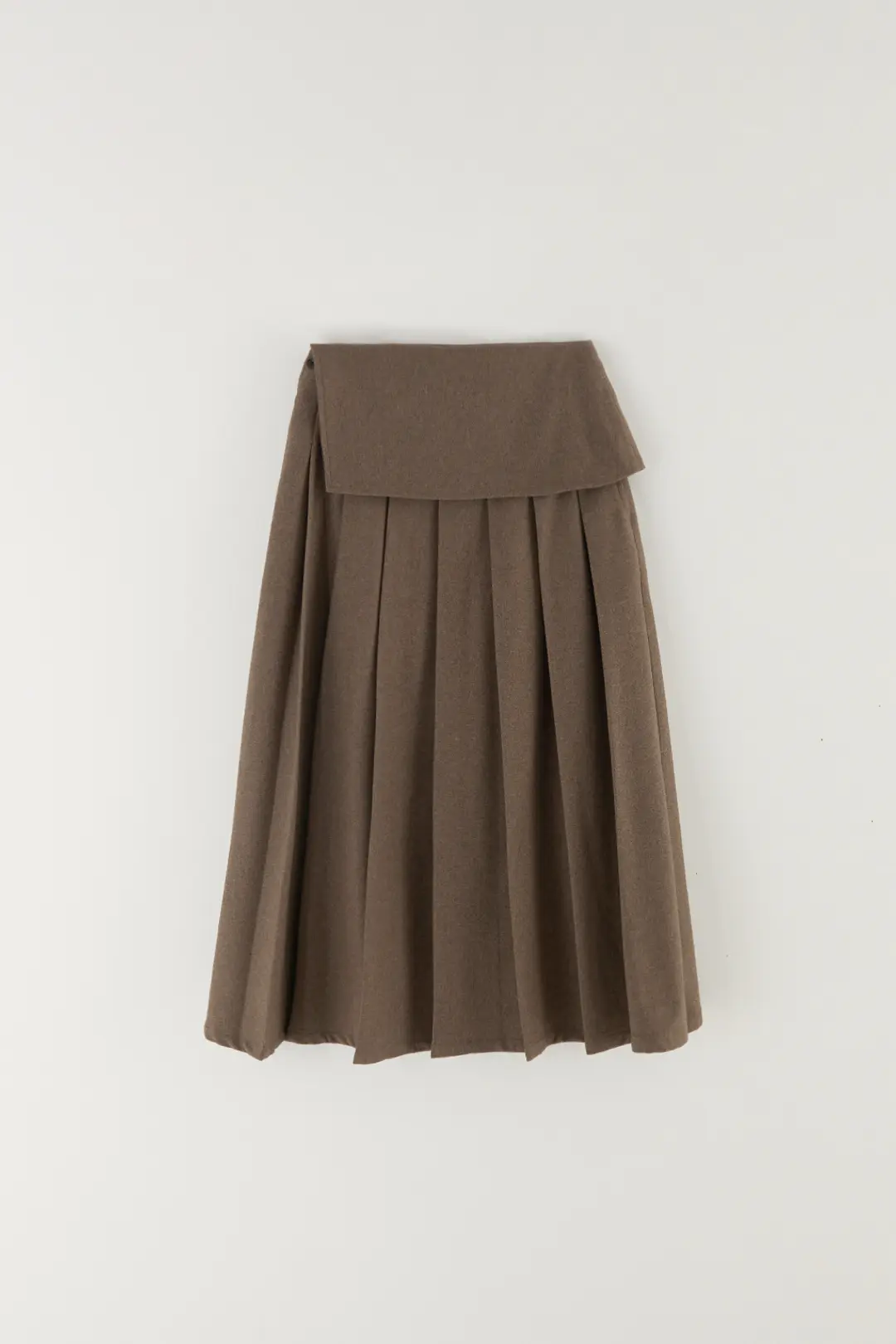 윈터 드레이프 플리츠 스커트 BEIGE
