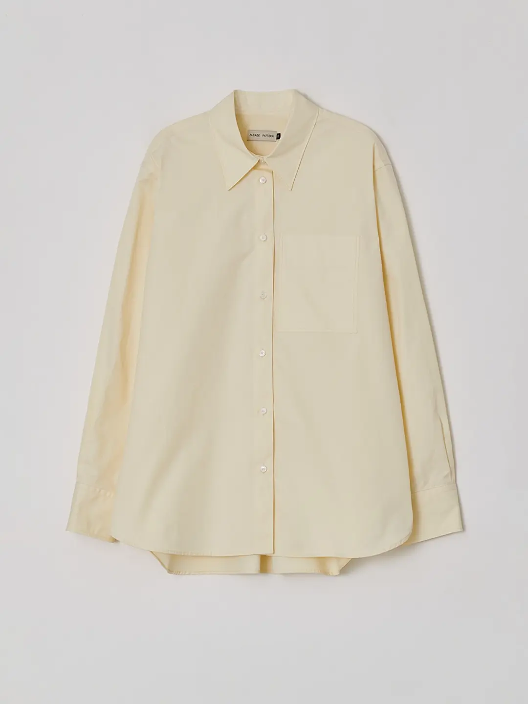 오버핏 포플린 셔츠_butter