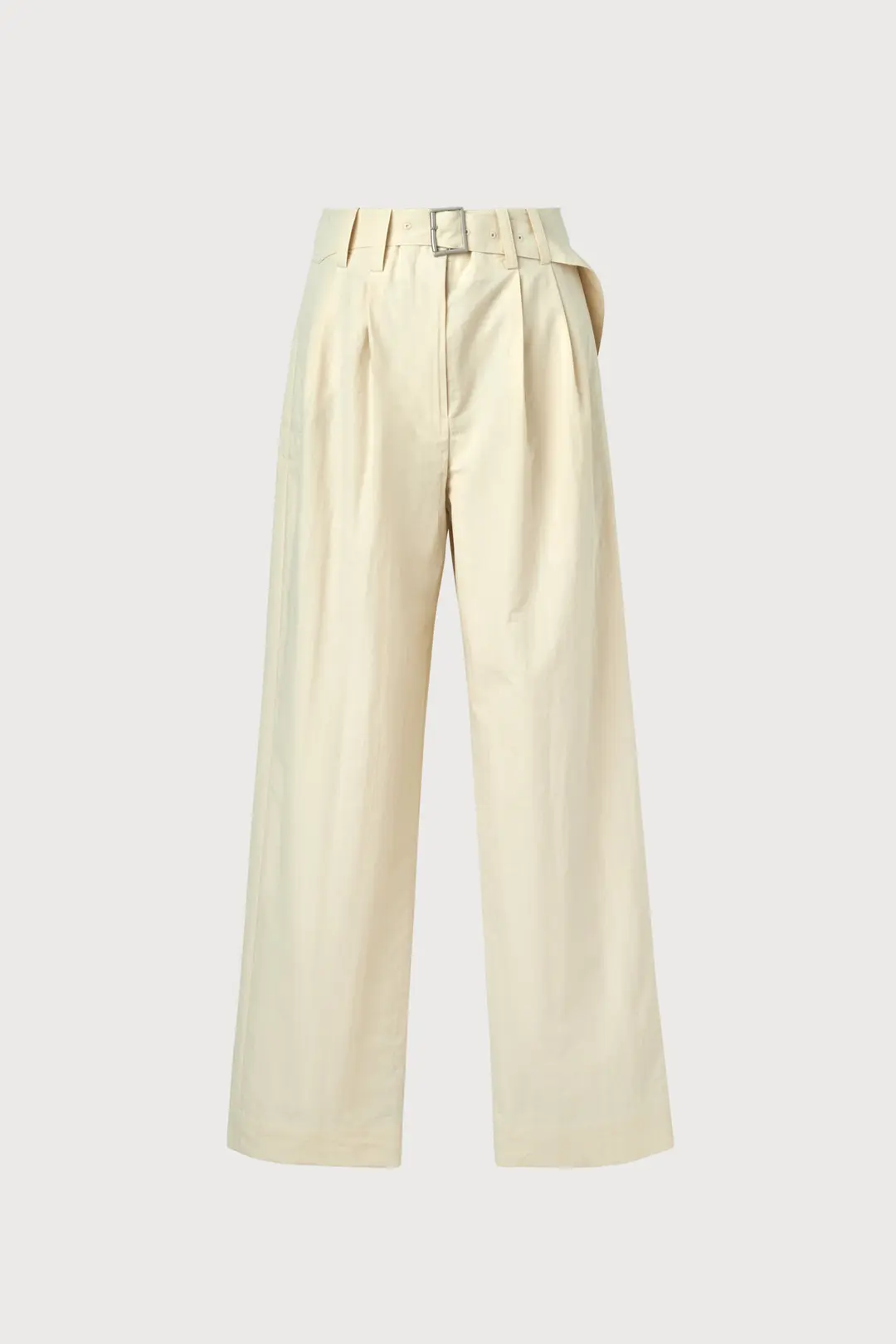 Part.5 Soft belt slacks (butter/navy)