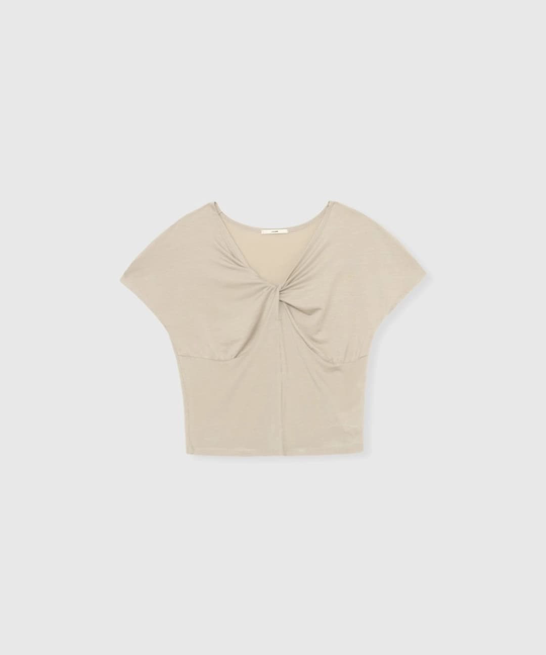 Easy soft ribbon tee (Taupe)