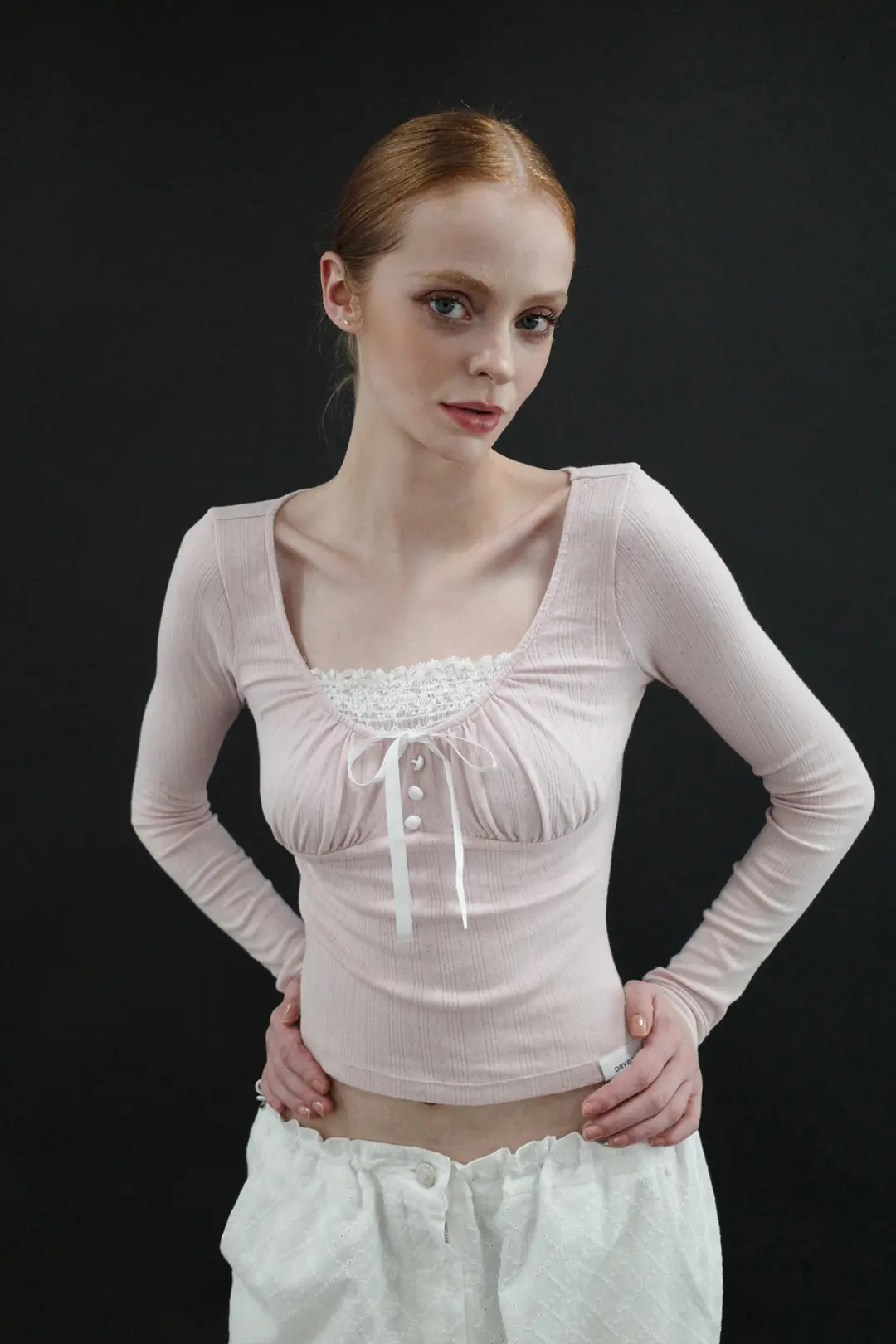 ALICE BUTTON TOP (PINK)